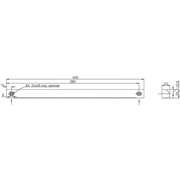 Козырек наружный ASAM, AEA731RU, белый RAL9003-6