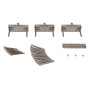 Крепеж петли створки Patio FOLD Alu (3 штуки), штифт 40 мм, 765866