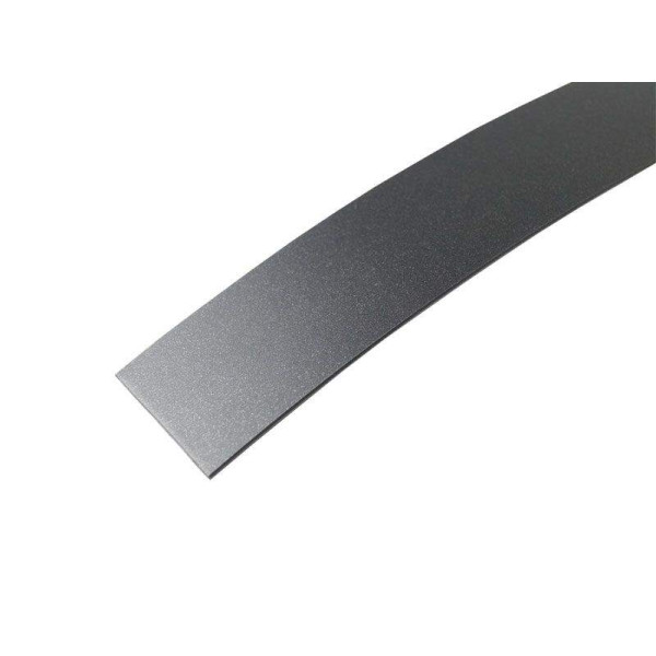 Кромка ABS ALPHA-TAPE Metallica 23х1 мм, одноцветная, без защитной пленки, черный Metaldeco-3