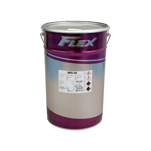 Лак акриловый FLEX 893.70 глянцевый, н.у.25л (+10% 871.00)