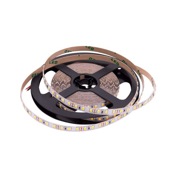Лента светодиодная 2835/120, 12V, 5м, теплый белый 3000К, IP20, 9.6W/м