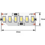 Лента светодиодная 3014/240, 12V, 5м, нейтральный белый 4000К, IP20, 24W/м