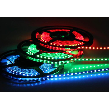Лента светодиодная 5050/60, 12V, 5м, RGB, IP20, 14.4W/м