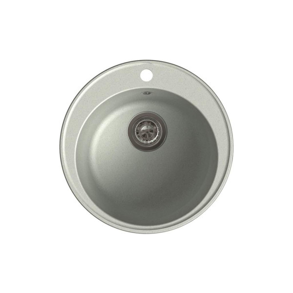 Мойка врезная GF-QUARZ (Z08) D=480 мм, цвет серый, кварц