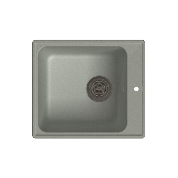 Мойка врезная GF-QUARZ (Z17) 42х48см, цвет серый, кварц