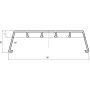 Профиль на горбылек АЛЮСТАРТ, длина 5.8 м, алюминий, неокрашенный