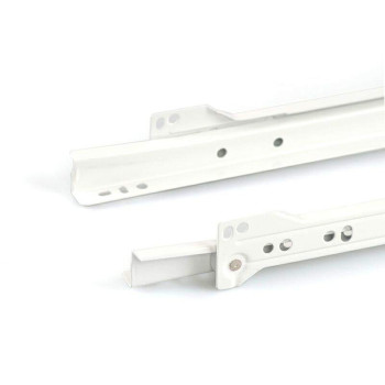 Направляющие роликовые Firmax длина 550 мм, белые, RAL9003, (4 части)