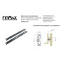 Направляющие шариковые Firmax Push-open полного выдвижения, H=45 мм, L=450 мм, цинк (2 части), толщина 1,2*1,2*1,5мм