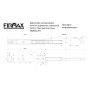Направляющие шариковые Firmax Push-open полного выдвижения, H=45 мм, L=450 мм, цинк (2 части), толщина 1,2*1,2*1,5мм