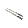 Направляющие шариковые Firmax Soft-Close полного выдвижения, H=45 мм, L=350 мм, цинк (2 части), толщина 1,2*1,2*1,5мм