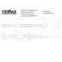 Направляющие шариковые Firmax Soft-Close полного выдвижения, H=45 мм, L=500 мм, цинк (2 части), толщина 1,2*1,2*1,5мм