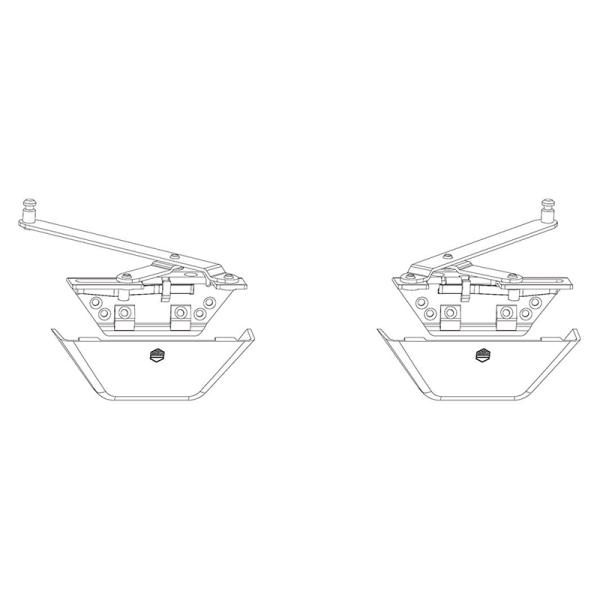 Ножницы откидные для SKB-S/SE, комплект коричневый