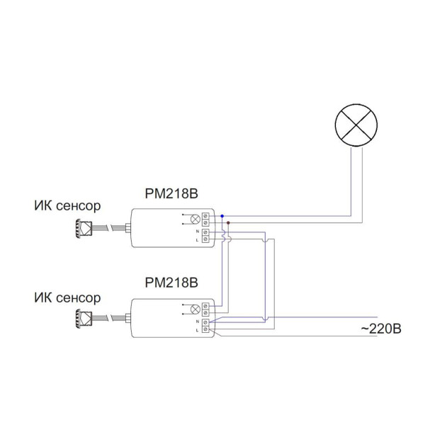 PM-218B Выключатель инфракрасный на открывание двери, D-14мм, AC220V, 250W-1