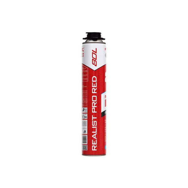 Пена монтажная профессиональная REALIST PRO Red 80л зимняя-1