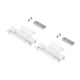 Комплект петель фрамужных Alu 540, клемма 2, V.01, 130 кг, белый R07.2, 728724
