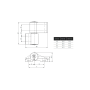 Петля JOCKER ALU 2SK 2-х секционная, межосевое 67, чёрн. RAL9005 глянцевая