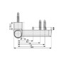 Петля дверная Maxbar PS27 (23-26,5/105-42)  RAL8077 E, Коричневый RAL8077