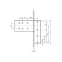 Петля дверная Roto Solid 150 P (110 кг), 14-17,5 мм RAL 9016 E, Белый