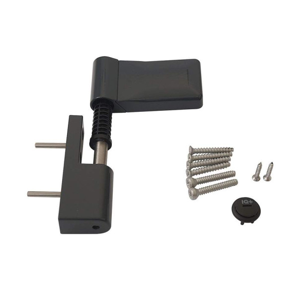 Петля дверная ELEMENTIS серия IQ-Plus 16-19 мм, Антрацит RAL7016-6