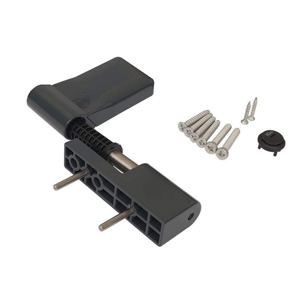 Петля дверная ELEMENTIS серия IQ-Plus 16-19 мм, Антрацит RAL7016-4