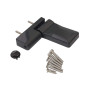 Петля дверная ELEMENTIS серия IQ-Plus 16-19 мм, Антрацит RAL7016