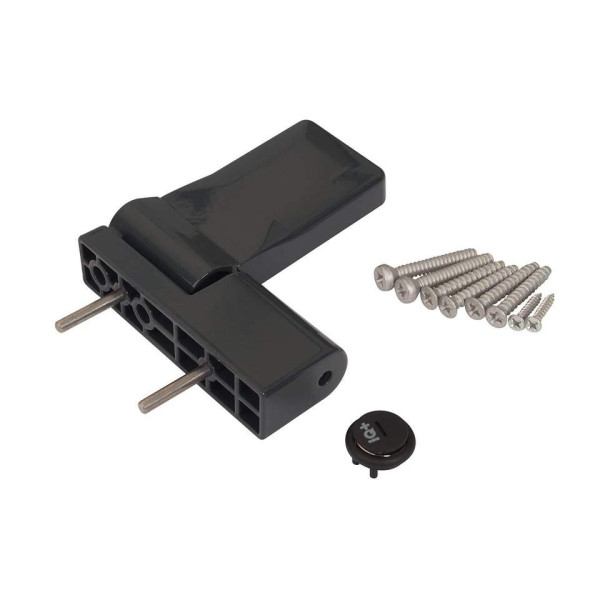 Петля дверная ELEMENTIS серия IQ-Plus 16-19 мм, Антрацит RAL7016-1
