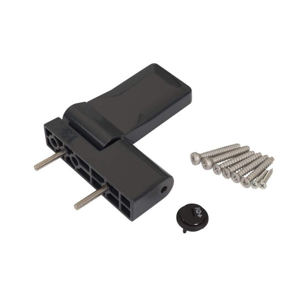 Петля дверная ELEMENTIS серия IQ-Plus 19-22 мм, Антрацит RAL7016-2