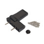 Петля дверная ELEMENTIS серия IQ-Plus 19-22 мм, Антрацит RAL7016