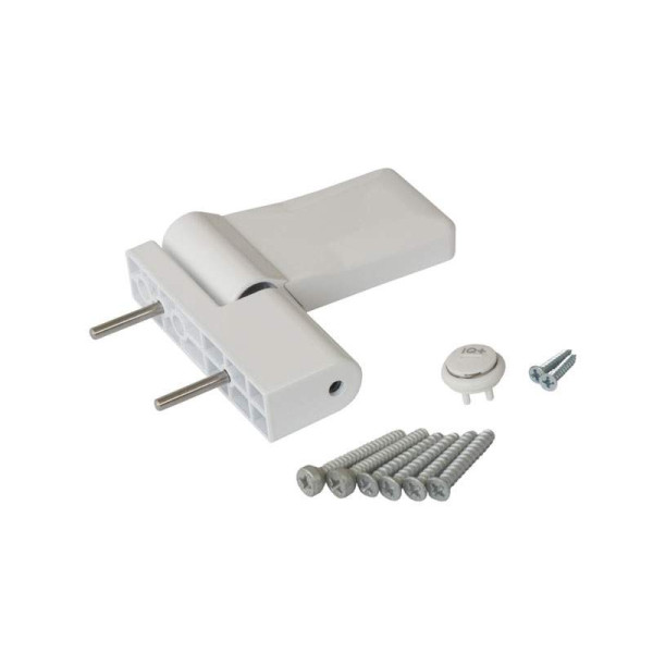 Петля дверная ELEMENTIS серия IQ-Plus 16-19 мм, Белый RAL9016-1