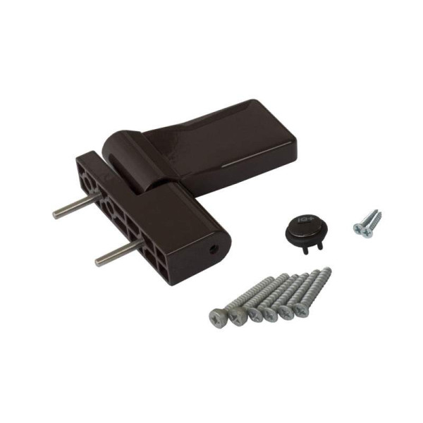 Петля дверная ELEMENTIS серия IQ-Plus 16-19 мм, Коричневый RAL8019-1