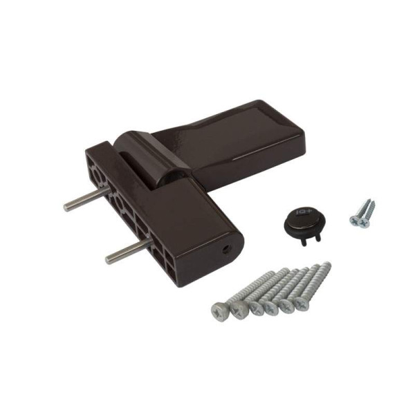 Петля дверная ELEMENTIS серия IQ-Plus 19-22 мм, Коричневый RAL8019-1