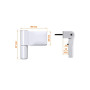 Петля дверная ELEMENTIS серия IQ Mini 16-19 мм, Белый RAL9016