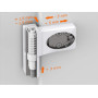 Петля дверная ELEMENTIS серия IQ Mini 16-19 мм, Белый RAL9016