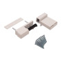 Петля дверная Elementis Compact, на 80кг., Белый RAL9016