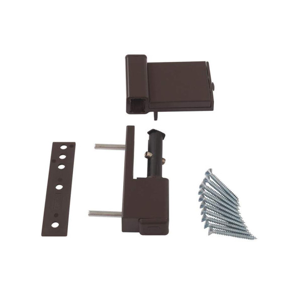 Петля дверная Elementis Compact, на 80кг., Коричневый RAL8019-2