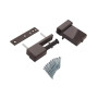 Петля дверная Elementis Compact, на 80кг., Коричневый RAL8019