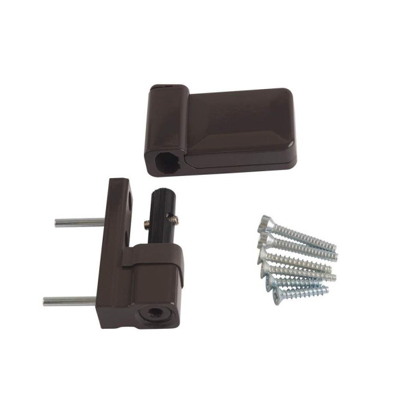 Петля дверная Elementis K-S (15-20 мм), на 100кг., Коричневый, RAL8019-1