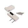 Петля дверная Elementis KTS-RT (15-20 мм), на 100кг., Белый, RAL9016