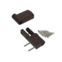 Петля дверная Elementis KTS-RT (15-20 мм), на 100кг., Коричневый, RAL8019