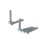 Петля дверная Elementis K-V (15-20 мм), на 120кг., Белый RAL9016