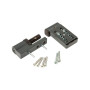 Петля дверная Elementis K-V (15-20 мм), на 120кг., RAL7016 антрацит