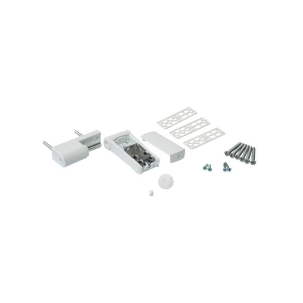 Петля дверная регулируемая  Elementis 3-D 110мм (14-19,5 мм) на 120 кг, белая RAL9016-1