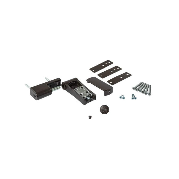 Петля дверная регулируемая  Elementis 3-D 110мм (14-19,5 мм) на 120 кг, корич. RAL8019-1