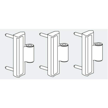 Петля на створке 20мм Patio FOLD Alu /3 шт./ неокрашенный