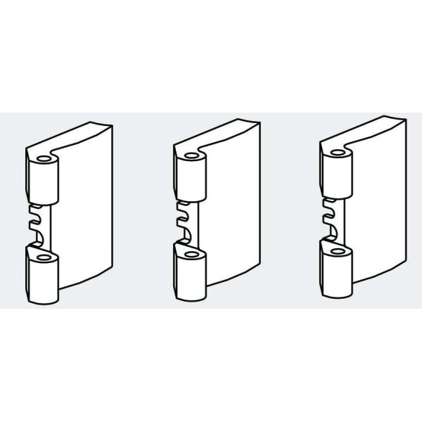 Петля на створке 40мм Patio FOLD Alu /3 шт./ неокрашенный-5