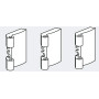 Петля на створке 40мм Patio FOLD Alu /3 шт./ неокрашенный