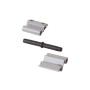 Петля поворотная FLASH BASE, V.01, угловая рама, 5 частей, серебро RAL9006, 00144600N