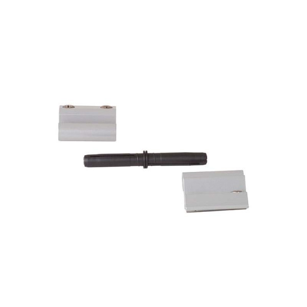 Петля поворотная FLASH BASE, V.01, угловая рама, 5 частей, серебро RAL9006, 00144600N-2