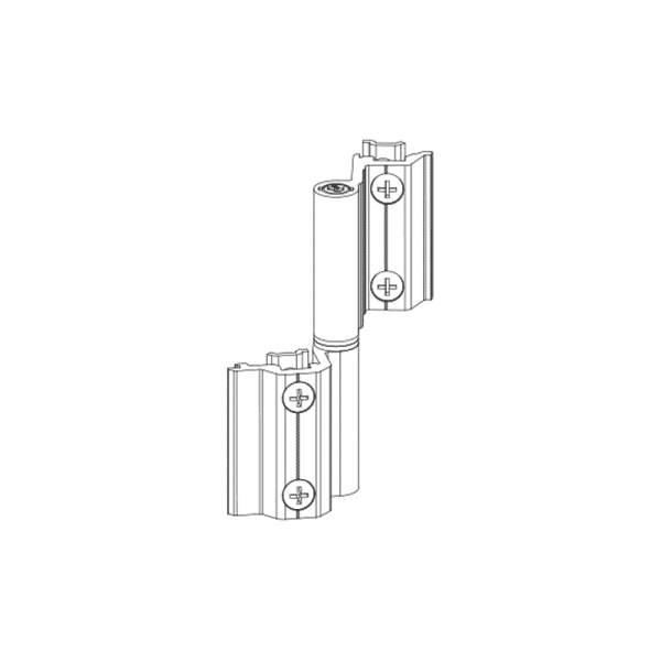 Петля поворотная оконная, Проведал, регулируемая +-1,2 mm, белая RAL9016-1