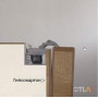 Петля скрытая для компланарных дверей, универсальная, 3D, 130x32/25 мм, 60 кг, цамак и алюминий, с 4 накладками и 4 винтами для крепления накладок, черный матовый
